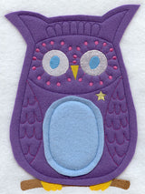 Starry Owl - Front (Crafty Cut Applique)