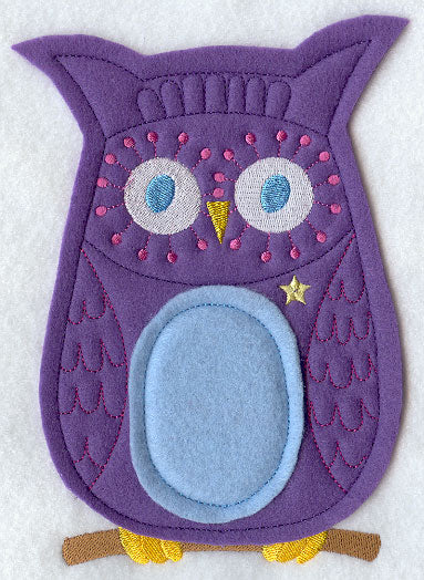 Starry Owl - Front (Crafty Cut Applique)
