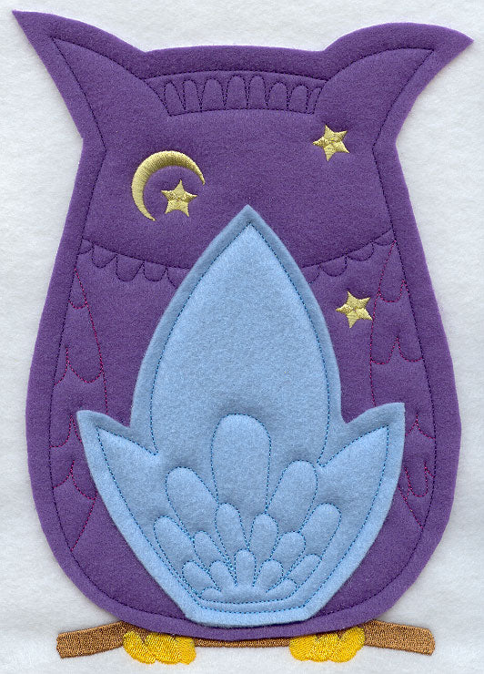 Starry Owl - Back (Crafty Cut Applique)