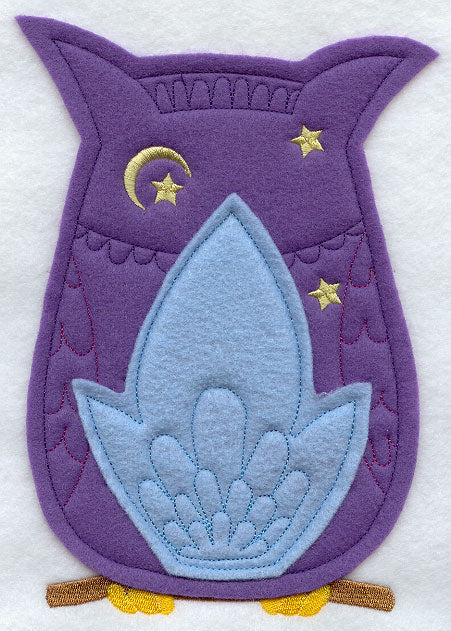 Starry Owl - Back (Crafty Cut Applique)