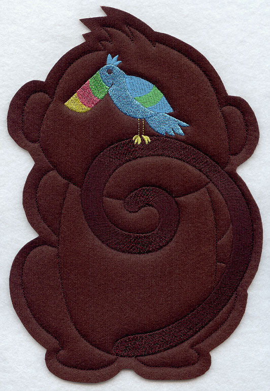 Happy Monkey - Back (Crafty Cut Applique)