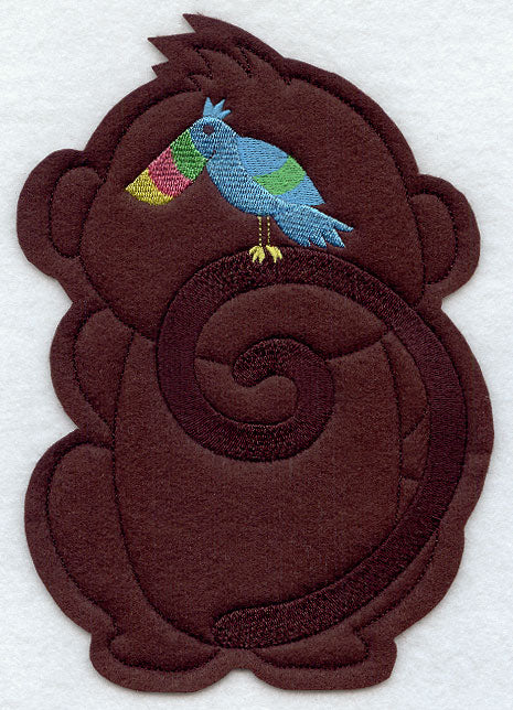 Happy Monkey - Back (Crafty Cut Applique)
