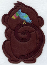 Happy Monkey - Back (Crafty Cut Applique)