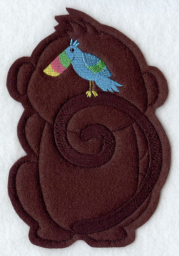 Happy Monkey - Back (Crafty Cut Applique)