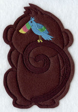 Happy Monkey - Back (Crafty Cut Applique)