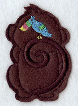 Happy Monkey - Back (Crafty Cut Applique)