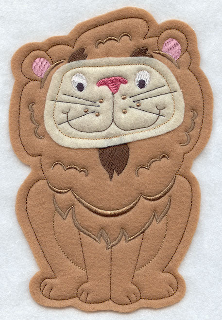 Fluffy Lion - Front (Crafty Cut Applique)