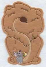 Fluffy Lion - Back (Crafty Cut Applique)