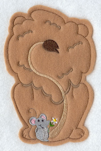 Fluffy Lion - Back (Crafty Cut Applique)