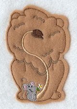 Fluffy Lion - Back (Crafty Cut Applique)