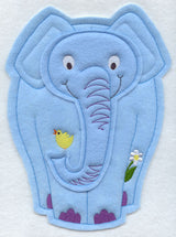 Spring Elephant - Front (Crafty Cut Applique)