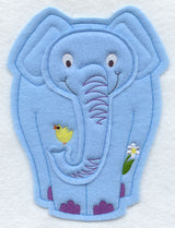 Spring Elephant - Front (Crafty Cut Applique)