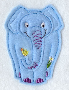 Spring Elephant - Front (Crafty Cut Applique)