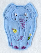 Spring Elephant - Front (Crafty Cut Applique)