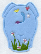 Spring Elephant - Back (Crafty Cut Applique)