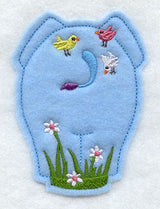 Spring Elephant - Back (Crafty Cut Applique)