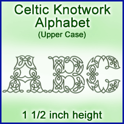 A Celtic Knotwork Alphabet Design Pack