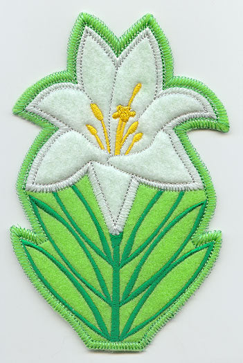 Easter Lily Silverware Holder (In-the-Hoop)