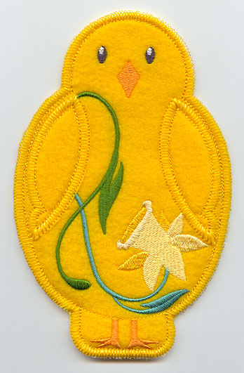 Easter Chick Silverware Holder (In-the-Hoop)