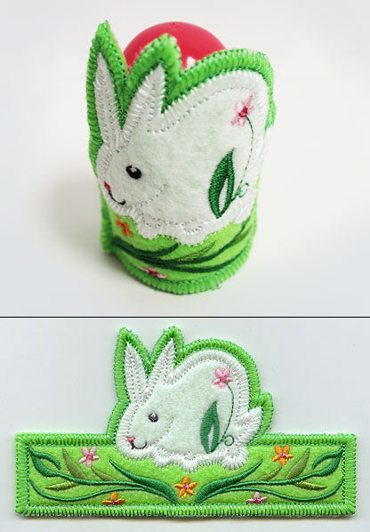 Easter Bunny Egg Holder (In-the-Hoop)