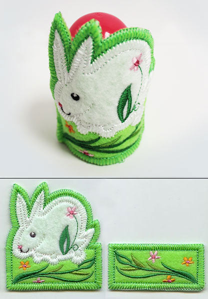 Easter Bunny Egg Holder (In-the-Hoop)