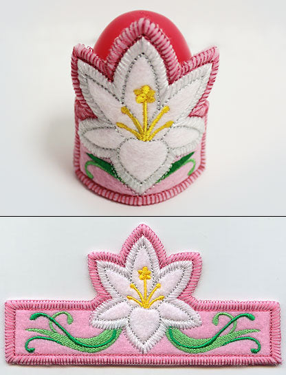 Easter Lily Egg Holder (In-the-Hoop)