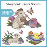 A Storybook Easter Scenes Design Pack