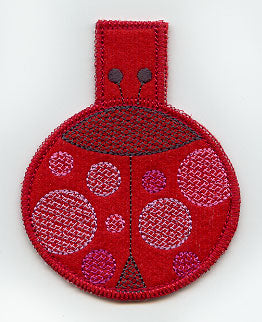 Ladybug Clothespin Cozy (In-the-Hoop)