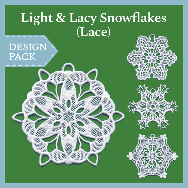 A Light & Lacy Snowflakes (Lace) Design Pack