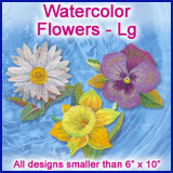 A Watercolor Flowers Design Pack