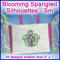 A Blooming Spangled Silhouettes Design Pack