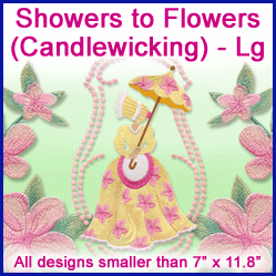 A Showers to Flowers (Candlewicking) Design Pack