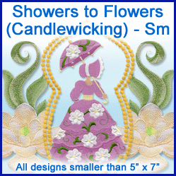 A Showers to Flowers (Candlewicking) Design Pack