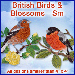 A British Birds & Blossoms Design Pack