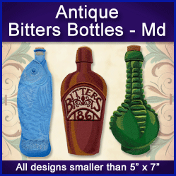 A Antique Bitters Bottles Design Pack
