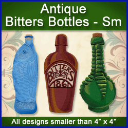 A Antique Bitters Bottles Design Pack