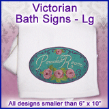 A Victorian Bath Signs Design Pack