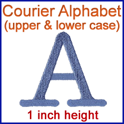 A Courier Alphabet Design Pack