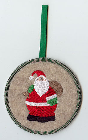 Santa Ornament (In-the-Hoop)