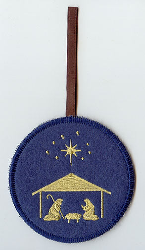 Bethlehem Scene 1 Ornament (In-the-Hoop)