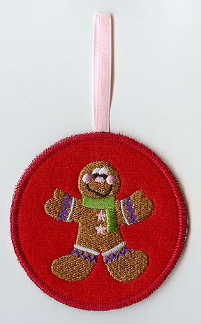 Gingerbread Ornament (In-the-Hoop)