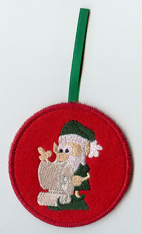Elf 2 Ornament (In-the-Hoop)
