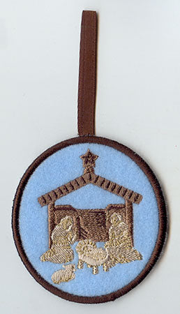Nativity Scene Ornament (In-the-Hoop)