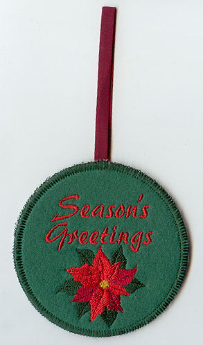Season's Greetings Ornament (In-the-Hoop)