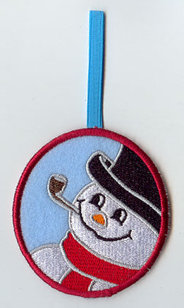 Frosty Snowman Ornament (In-the-Hoop)