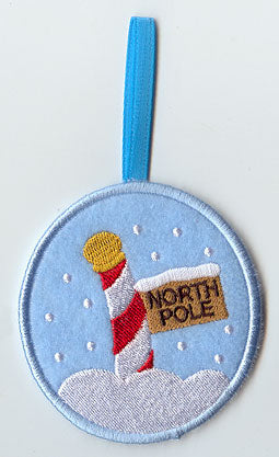 North Pole Ornament (In-the-Hoop)