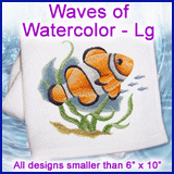 A Waves of Watercolor Design Pack