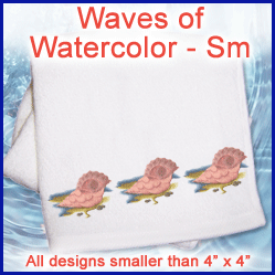 A Waves of Watercolor Design Pack