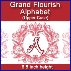 A Grand Flourish Alphabet Design Pack