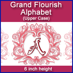 A Grand Flourish Alphabet Design Pack